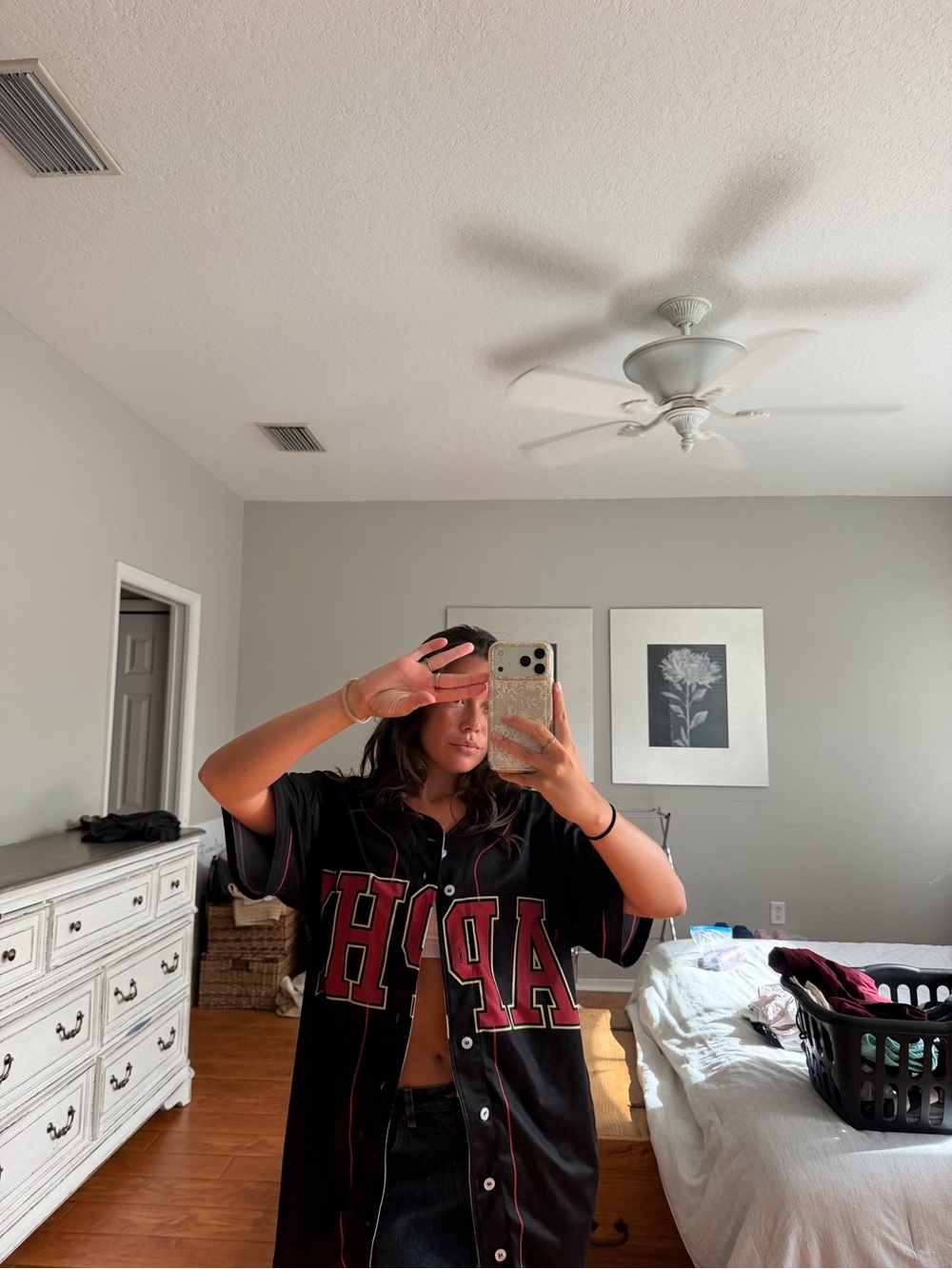 TCL Black Aphi Jersey with Red Lettering